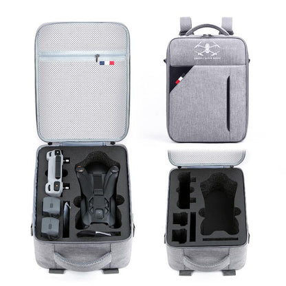 For DJI Mavic 4 Pro / RC 2 Backpack Shoulder Bag EVA Carrying Case(Gray) - Backpacks & Bags by buy2fix | Online Shopping UK | buy2fix