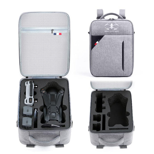 For DJI Mavic 4 Pro / RC 2 Backpack Shoulder Bag EVA Carrying Case(Gray) - Backpacks & Bags by buy2fix | Online Shopping UK | buy2fix