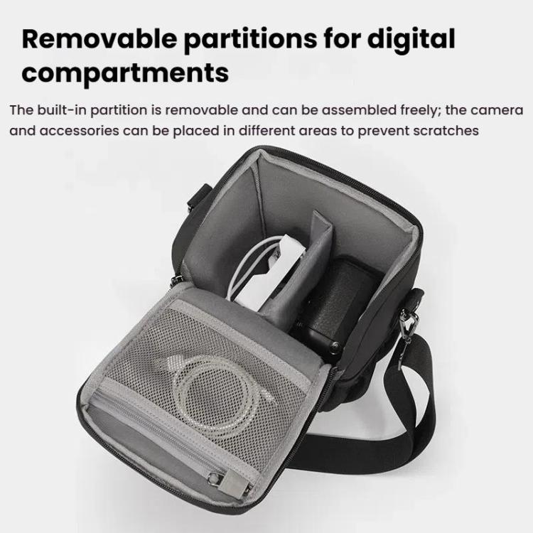 Cwatcun D1 Small Lightweight Portable Leather Film Material Camera Crossbody Bag - Strap Satchel by Cwatcun | Online Shopping UK | buy2fix