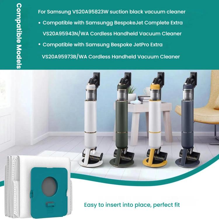 2pcs /Pack Dust Bag For Samsung BESPOKE VS20 Series Vacuum Cleaner Replacement(White) - For Samsung Accessories by buy2fix | Online Shopping UK | buy2fix