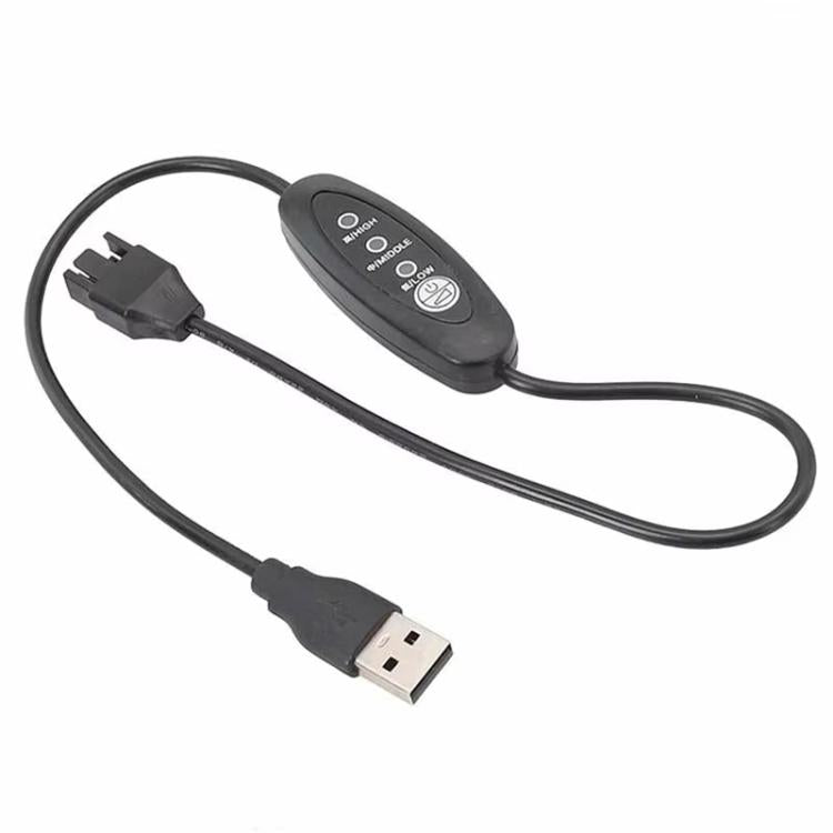 50cm USB To Small 4 Pin Booster Cable Adjustable Speed USB To 12V Case Fan Cable - USB Cable by buy2fix | Online Shopping UK | buy2fix