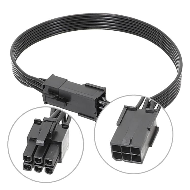 50cm Computer Connection Cable 6 Pin Graphics Card Power Cable - Power Cord by buy2fix | Online Shopping UK | buy2fix