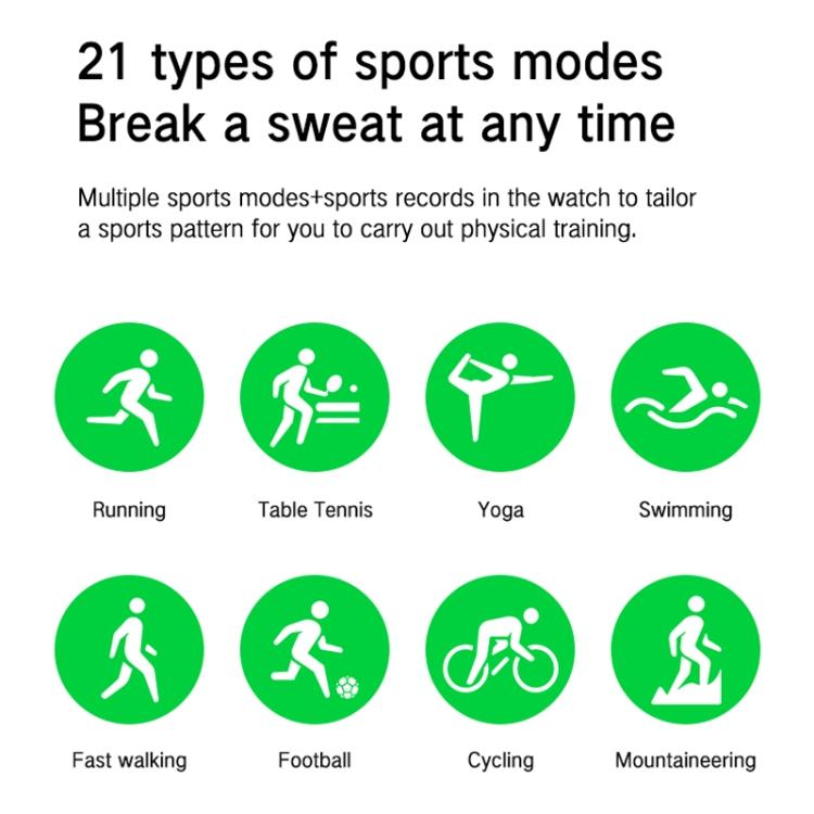 Blood Oxygen / Sleep / Heart Rate Health Monitoring Smart Watch Square Sports Double Strap Watch(Black Steel+Silicone Black) - Smart Watches by buy2fix | Online Shopping UK | buy2fix