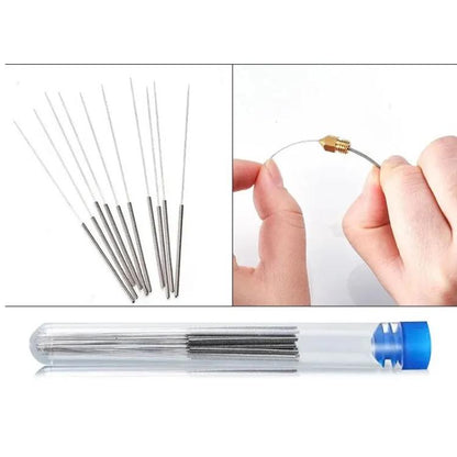 12 In 1 3D Printer Nozzle Cleaning Kit MK8 Nozzle 0.4mm Stainless Steel Cleaning Needle - Parts by buy2fix | Online Shopping UK | buy2fix