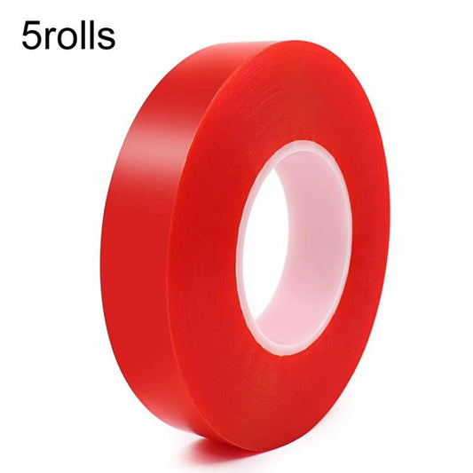 5rolls 0.2mm Thick Acrylic Polyester PET Double Sided Adhesive Tape, 10m/roll, Width: 8mm - Adhesive Sticker by buy2fix | Online Shopping UK | buy2fix