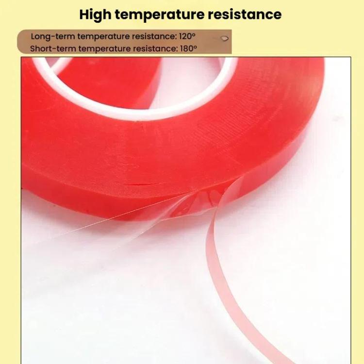 5rolls 0.2mm Thick Acrylic Polyester PET Double Sided Adhesive Tape, 10m/roll, Width: 8mm - Adhesive Sticker by buy2fix | Online Shopping UK | buy2fix