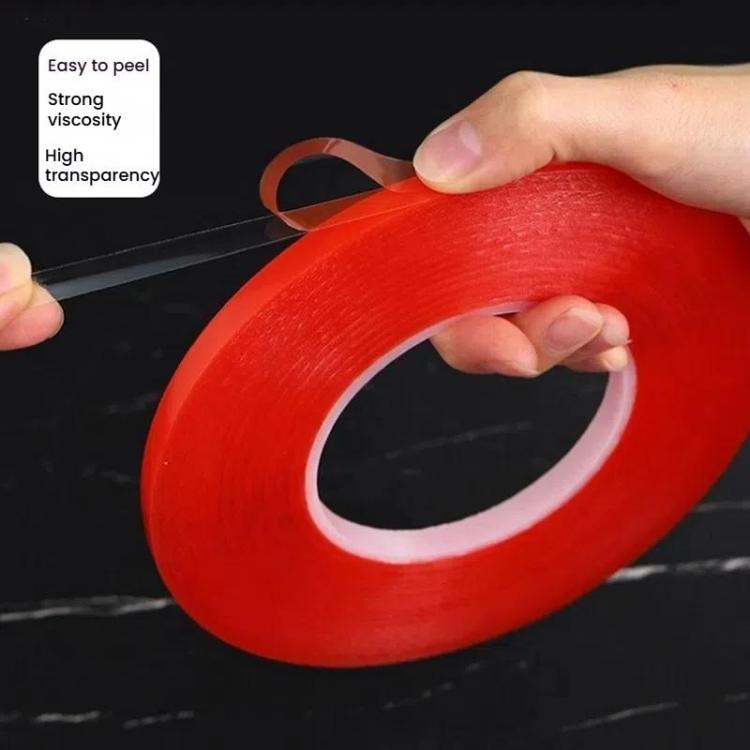 5rolls 0.2mm Thick Acrylic Polyester PET Double Sided Adhesive Tape, 10m/roll, Width: 8mm - Adhesive Sticker by buy2fix | Online Shopping UK | buy2fix