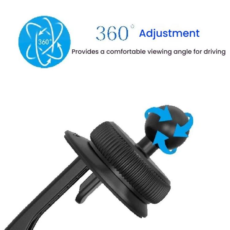 MagSafe Magnetic Holder Car Air Conditioning Vent Mount, Style: Mirror Magnetic Head+Triangle Hook - Universal Car Holders by buy2fix | Online Shopping UK | buy2fix