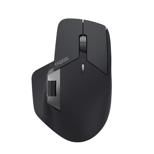 Rapoo Wireless Triple Mode Mice Ergonomic Desktop Laptop Business Office Mouse, Color: MT760mini Black