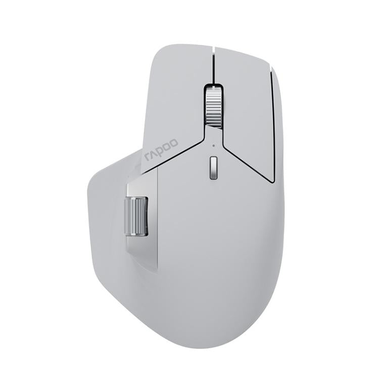 Rapoo Wireless Triple Mode Mice Ergonomic Desktop Laptop Business Office Mouse, Color: MT760 Gray - Wireless Mice by Rapoo | Online Shopping UK | buy2fix