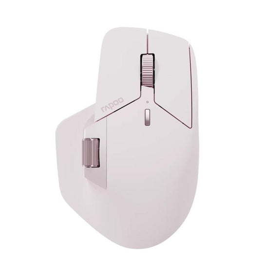 Rapoo Wireless Triple Mode Mice Ergonomic Desktop Laptop Business Office Mouse, Color: MT760mini Pink