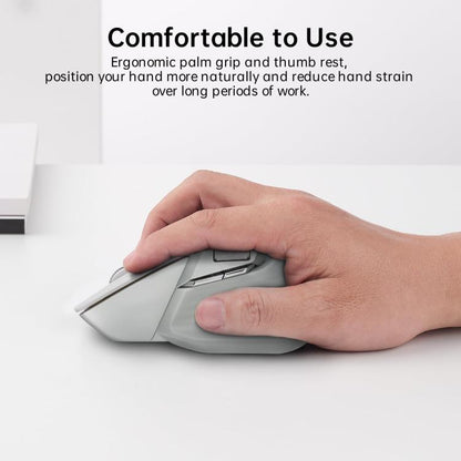 Rapoo Wireless Triple Mode Mice Ergonomic Desktop Laptop Business Office Mouse, Color: MT760 Black - Wireless Mice by Rapoo | Online Shopping UK | buy2fix