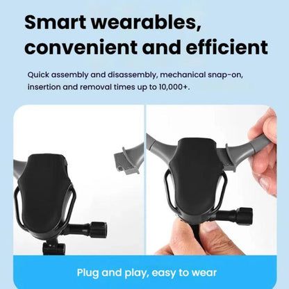 Adjustable Magnetic Neck Mount Phone Holder Quick-Release Chest Strap POV Mount For Sports & Vlogging(Black) - Holder by buy2fix | Online Shopping UK | buy2fix