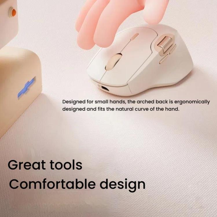 Rapoo MT560 3-Mode Wireless Bluetooth Mouse Ergonomic Desktop Laptop Mouse(Pink) - Wireless Mice by Rapoo | Online Shopping UK | buy2fix