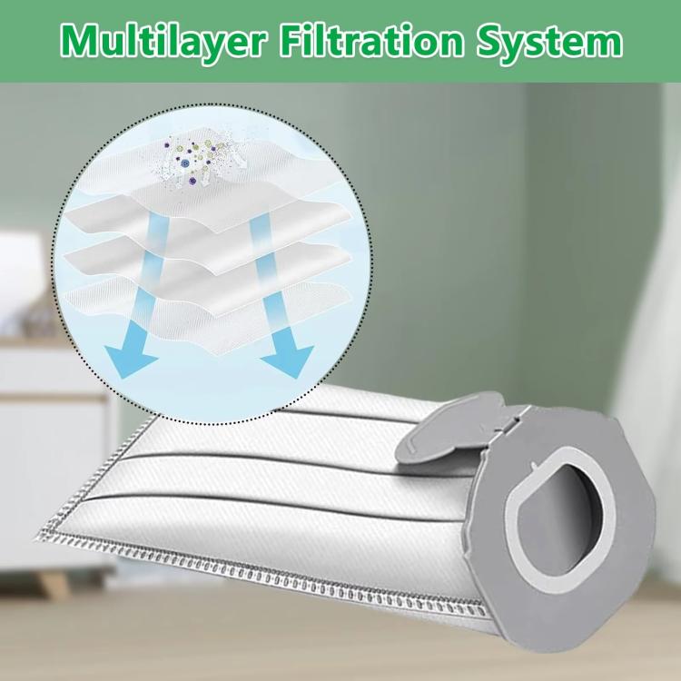 2pcs Dust Bag For Vorwerk Kobold FP7 / VK7 Sweeping Robot Accessories - For Vorwerk Accessories by buy2fix | Online Shopping UK | buy2fix