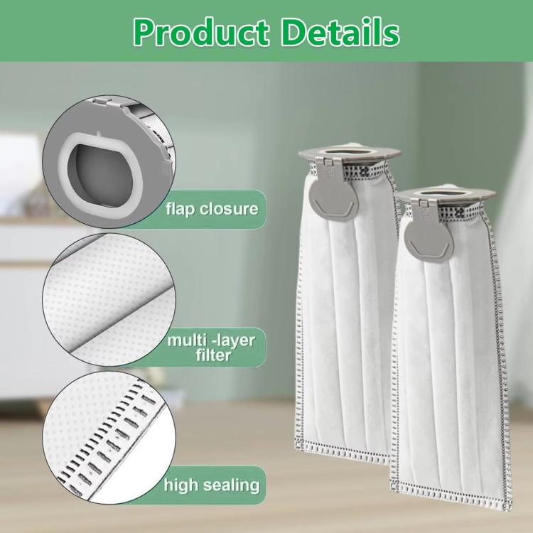 2pcs Dust Bag For Vorwerk Kobold FP7 / VK7 Sweeping Robot Accessories - For Vorwerk Accessories by buy2fix | Online Shopping UK | buy2fix