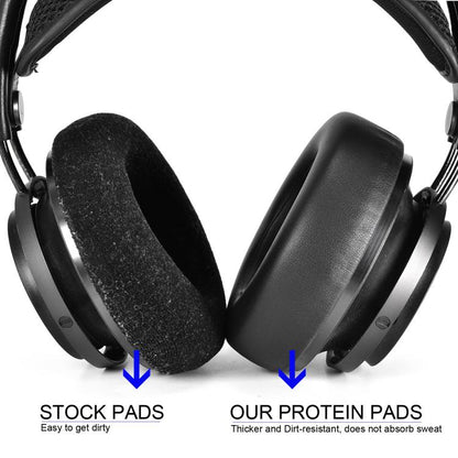 1pair Ear Pads For Philips Fidelio X2/X2HR/X1 Headphones Ear Cushion Protectors, Style: Protein Leather - Earmuff & Pad by buy2fix | Online Shopping UK | buy2fix