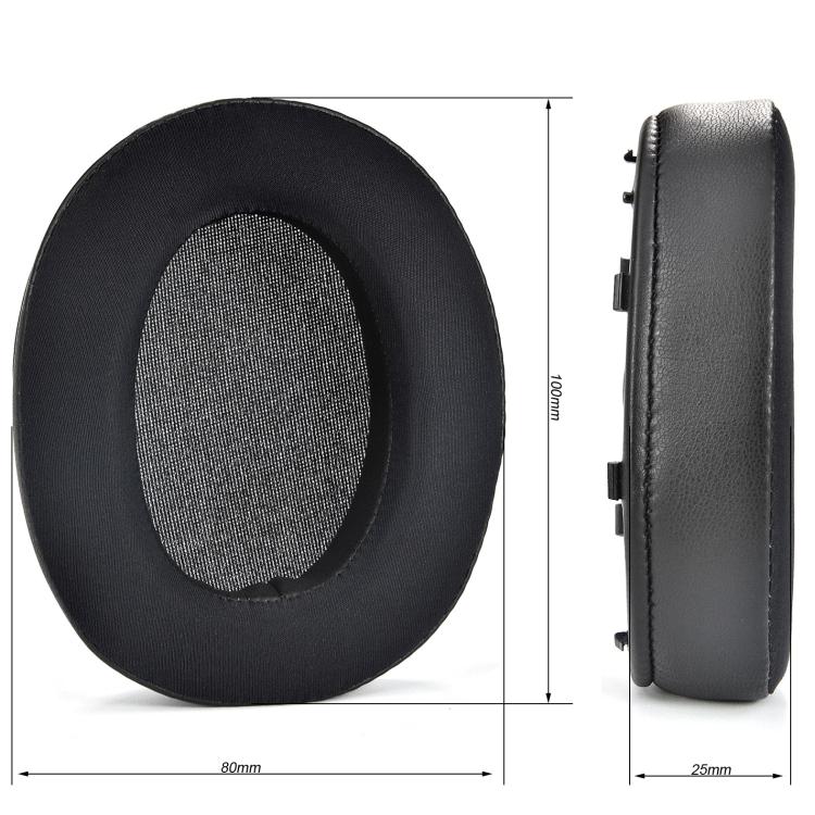For Sony WH-XB910N 2pcs Headset Ice Cool Earmuffs Sponge Cover(Black) - Earmuff & Pad by buy2fix | Online Shopping UK | buy2fix