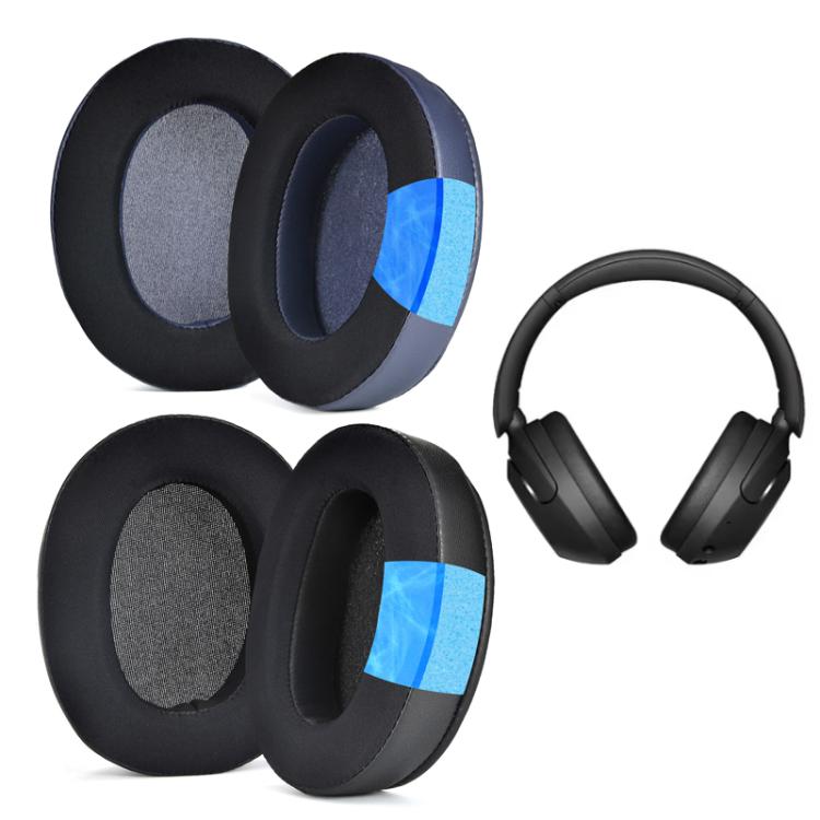 For Sony WH-XB910N  2pcs Headset Ice Cool Earmuffs Sponge Cover(Blue) - Earmuff & Pad by buy2fix | Online Shopping UK | buy2fix