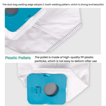 For Samsung VS20A95923W 2pcs Long Vacuum Cleaning Station Dust Bag(Riveting) - For Samsung Accessories by buy2fix | Online Shopping UK | buy2fix