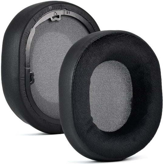 For Corsair HS55/HS55 Pro/HS65 Headset 1pair Replacement Ear Cushions Ear Pads, Style: Leather + Velvet Black