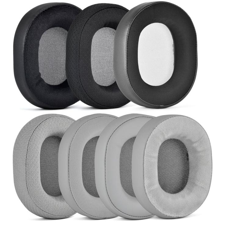 For Corsair HS55/HS55 Pro/HS65 Headset 1pair Replacement Ear Cushions Ear Pads, Style: Leather + Velvet Gray - Earmuff & Pad by buy2fix | Online Shopping UK | buy2fix
