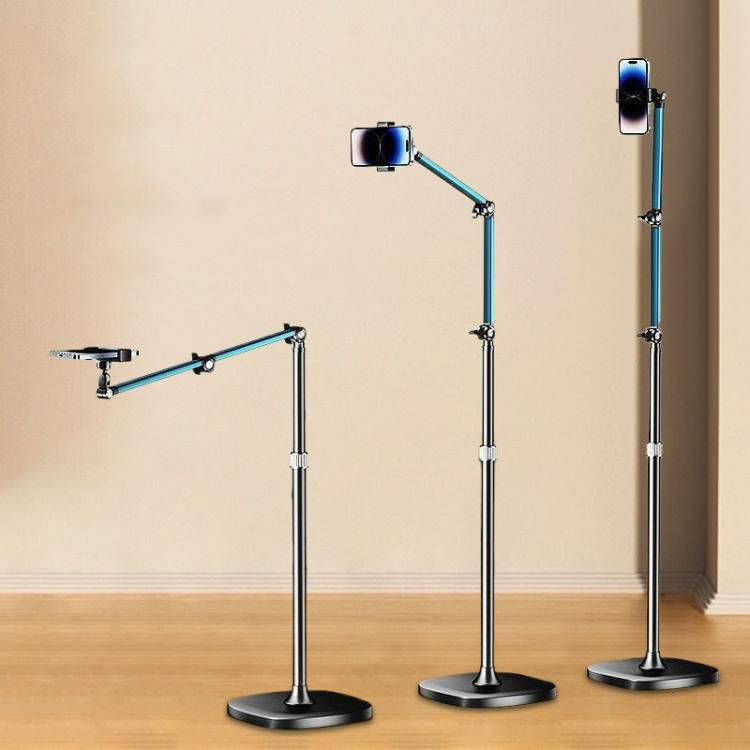 1.7m Mobile Phone Floor Stand Overhead Shooting Holder Retractable Lazy Support With Remote Control - Lazy Bracket by buy2fix | Online Shopping UK | buy2fix