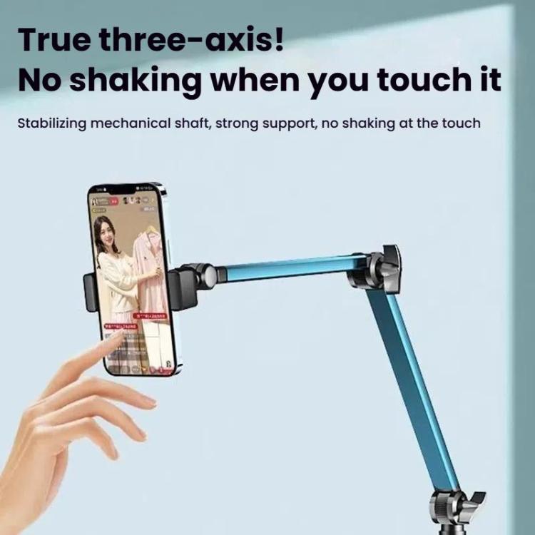 1.7m Mobile Phone Floor Stand Overhead Shooting Holder Retractable Lazy Support Without Remote Control - Lazy Bracket by buy2fix | Online Shopping UK | buy2fix