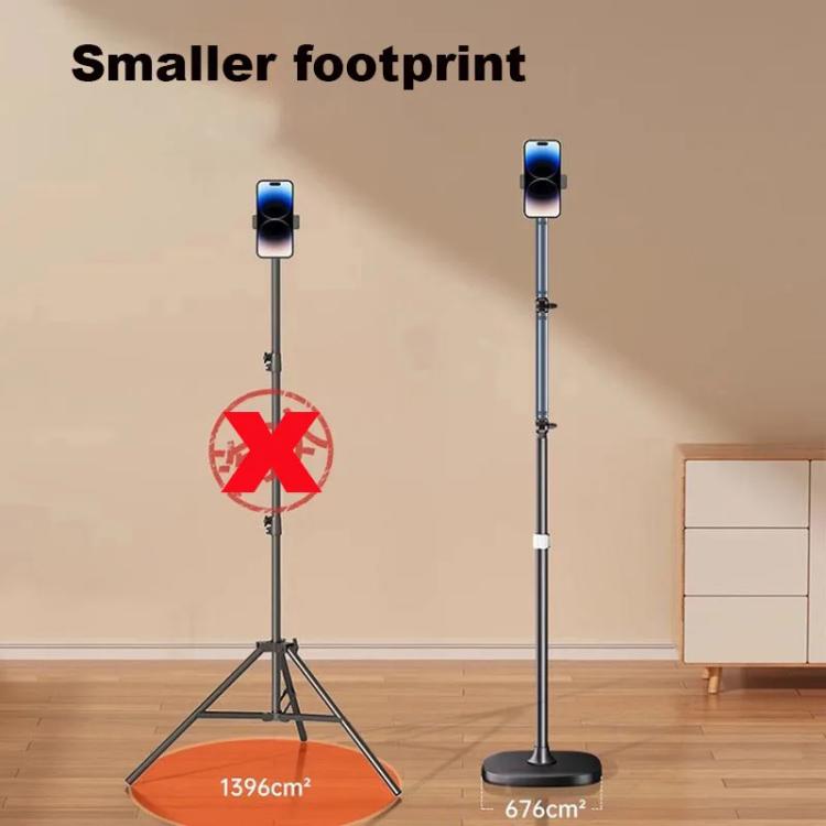 1.7m Mobile Phone Floor Stand Overhead Shooting Holder Retractable Lazy Support With Remote Control - Lazy Bracket by buy2fix | Online Shopping UK | buy2fix