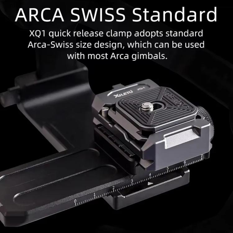 XILETU XQ-1 Arca Quick Release Adapter Gimbal Stabilizer Tripod Sports Quick Release Plate Stand - Quick Release Plate by XILETU | Online Shopping UK | buy2fix