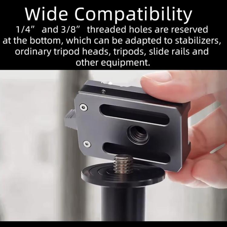 XILETU XQ-1A Arca Quick Release Adapter Gimbal Stabilizer Tripod Sports Quick Release Plate Stand - Quick Release Plate by XILETU | Online Shopping UK | buy2fix