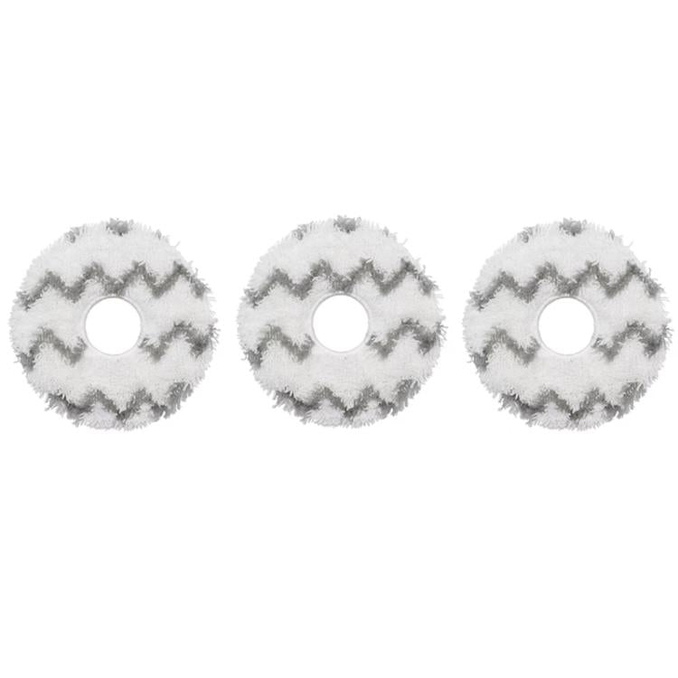 For ECOVACS Deebot T30 Pro / MAX Auto Sweeper Accessories, Spec: 3pcs White Wave Wipes - For ECOVACS Accessories by buy2fix | Online Shopping UK | buy2fix