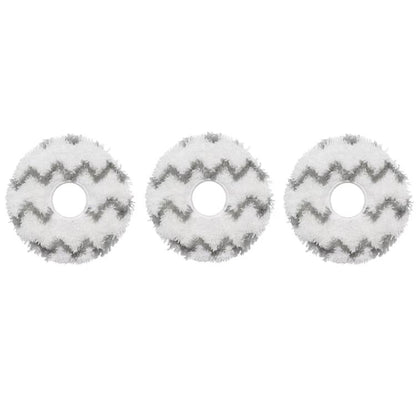 For ECOVACS Deebot T30 Pro / MAX Auto Sweeper Accessories, Spec: 3pcs White Wave Wipes - For ECOVACS Accessories by buy2fix | Online Shopping UK | buy2fix