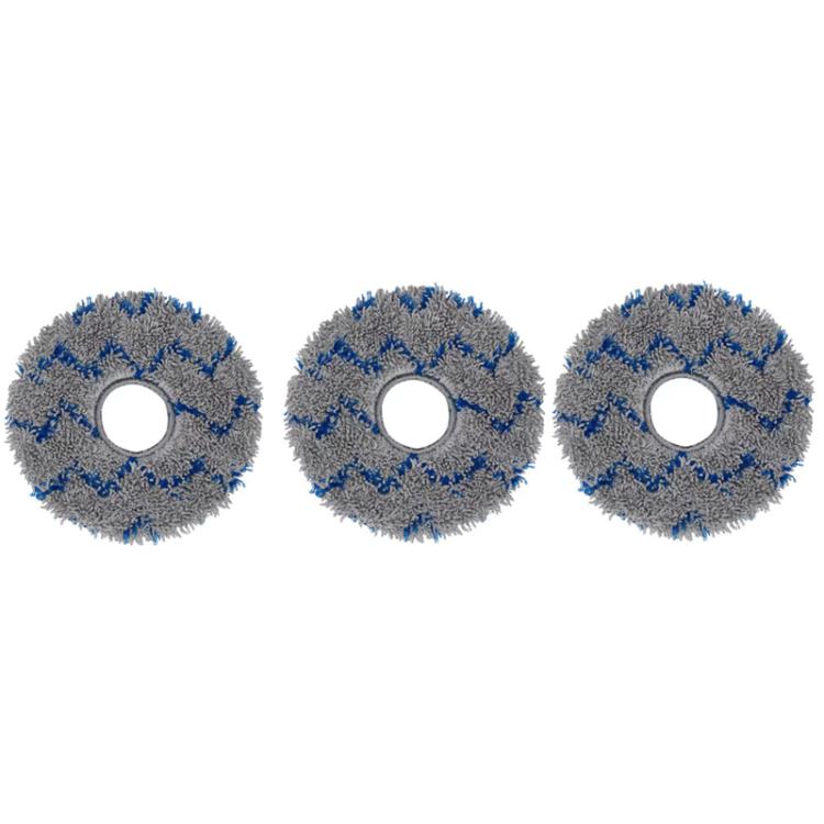 For ECOVACS Deebot T30 Pro / MAX Auto Sweeper Accessories, Spec: 3pcs Gray Wave Wipes - For ECOVACS Accessories by buy2fix | Online Shopping UK | buy2fix