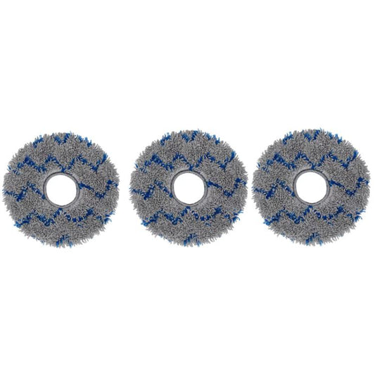 For ECOVACS Deebot T30 Pro / MAX Auto Sweeper Accessories, Spec: 3pcs Gray Wave Wipes - For ECOVACS Accessories by buy2fix | Online Shopping UK | buy2fix