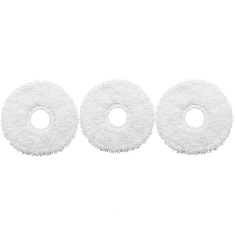 For ECOVACS Deebot T30 Pro / MAX Auto Sweeper Accessories, Spec: 3pcs White Wipes - For ECOVACS Accessories by buy2fix | Online Shopping UK | buy2fix