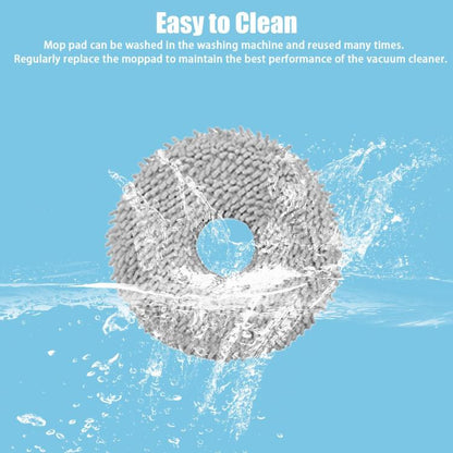 For ECOVACS Deebot T30 Pro / MAX Auto Sweeper Accessories, Spec: 3pcs White Wipes - For ECOVACS Accessories by buy2fix | Online Shopping UK | buy2fix