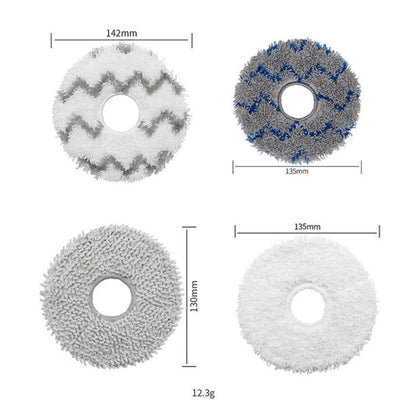 For ECOVACS Deebot T30 Pro / MAX Auto Sweeper Accessories, Spec: 3pcs White Wipes - For ECOVACS Accessories by buy2fix | Online Shopping UK | buy2fix