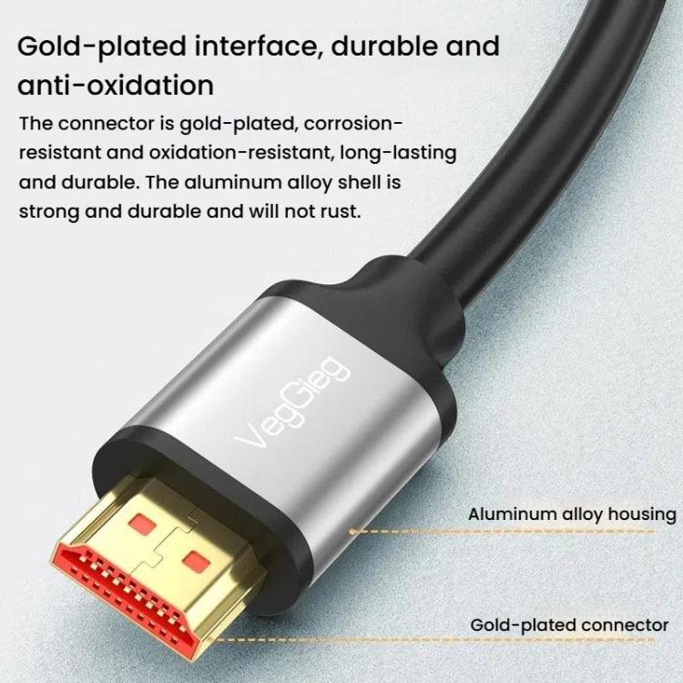 VegGieg V-H301 HDMI 2.0 HD Cable 4K 60Hz TV Set-Top Box Computer Monitor Projection Video Cable, Length: 5M - Cable by VegGieg | Online Shopping UK | buy2fix