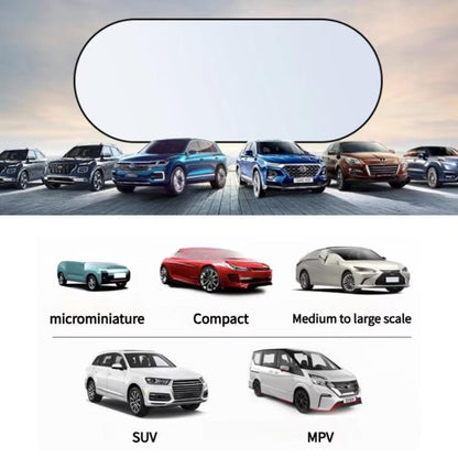 Titanium Silver Car Rear Window Sunshade Heat Insulating Shield with Suction Cup Mounted 100 x 50cm - Window Foils & Solar Protection by buy2fix | Online Shopping UK | buy2fix