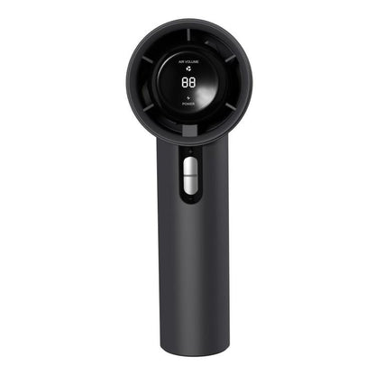 100-gear High Speed Handheld Fan Bladeless Mini Digital Display Small Fan(Black) - Electric Fans by buy2fix | Online Shopping UK | buy2fix
