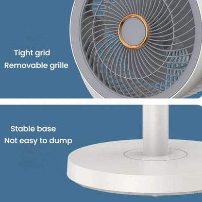 Air Circulation Fan Turbo Light Convection Standing Fan Remote Control Timer Floor Fan, Style: USB Plug - Electric Fans by buy2fix | Online Shopping UK | buy2fix
