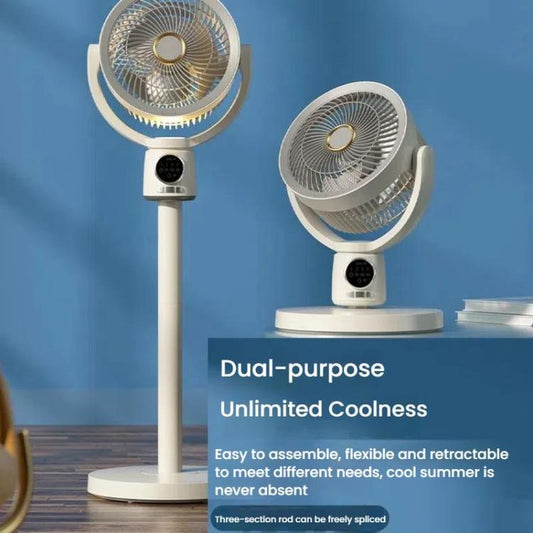 Air Circulation Fan Turbo Light Convection Standing Fan Remote Control Timer Floor Fan, Style: USB Plug - Electric Fans by buy2fix | Online Shopping UK | buy2fix