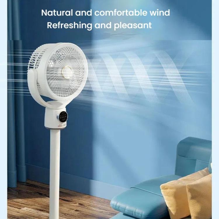Air Circulation Fan Turbo Light Convection Standing Fan Remote Control Timer Floor Fan, Style: Rechargeable - Electric Fans by buy2fix | Online Shopping UK | buy2fix