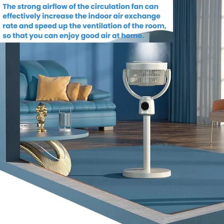 Air Circulation Fan Turbo Light Convection Standing Fan Remote Control Timer Floor Fan, Style: USB Plug - Electric Fans by buy2fix | Online Shopping UK | buy2fix