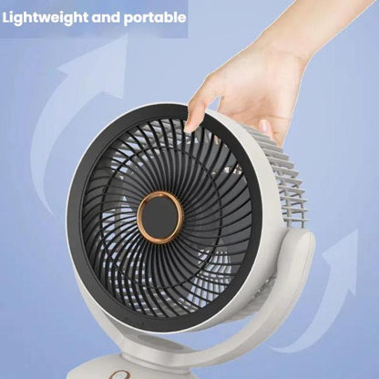 USB Air Circulation Fan Office Desktop Small Fan, Style: Rechargeable - Electric Fans by buy2fix | Online Shopping UK | buy2fix