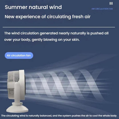 USB Air Circulation Fan Office Desktop Small Fan, Style: Rechargeable - Electric Fans by buy2fix | Online Shopping UK | buy2fix