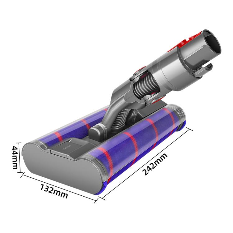 For Dyson V7/V8/V10/V11/V15 Dual Roller Soft Velvet Floor Brush With LED Dust Detection - For Dyson Accessories by buy2fix | Online Shopping UK | buy2fix