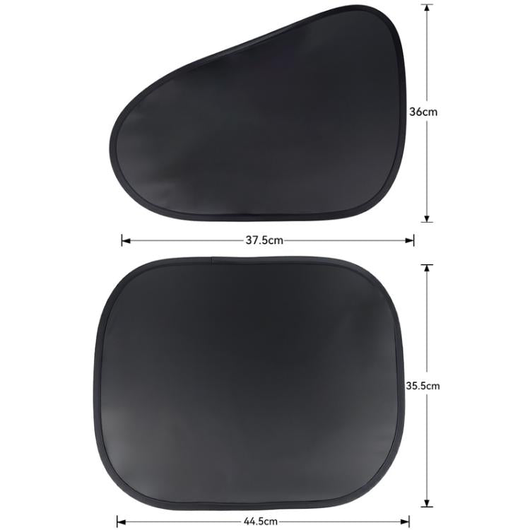 4pcs /Set SUITU ST-2414 Car Vinyl Static Film Adsorption Sunshade Sunscreen Heat Insulation Sunblinds - Sound & Heat Insulation Cotton by SUITU | Online Shopping UK | buy2fix