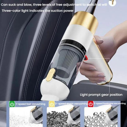 SUITU ST-6692Plus Car Power Suction Vacuum Cleaner Household Handheld Small Vacuum Cleaner(White Blue) - Vacuum Cleaner by SUITU | Online Shopping UK | buy2fix